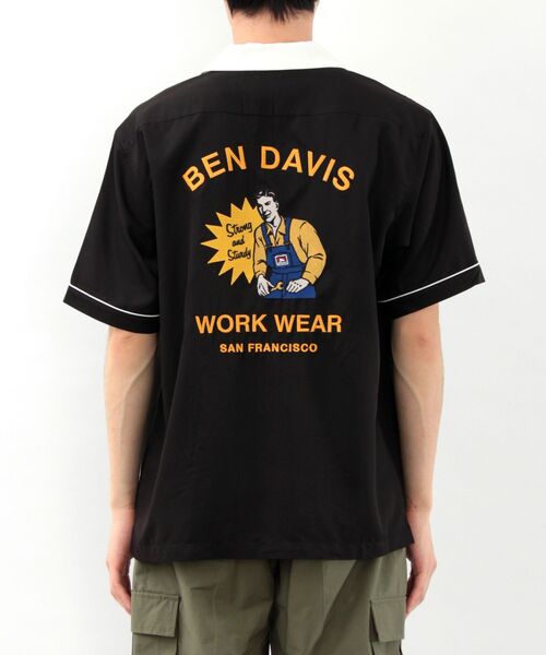 BEN DAVIS/WHITE LABEL（ベンデイビス ホワイトラベル）の「【 BEN DAVIS （ ベンデイビス ）】CRAFTSMAN SHORT SLEEVE RAYON SHIRTS（シャツ/ブラウス・メンズ・ホワイト/ブラック/ベージュ/ブルーグレー/ピンク系その他3・MEDIUM/LARGE）」の7枚目の写真