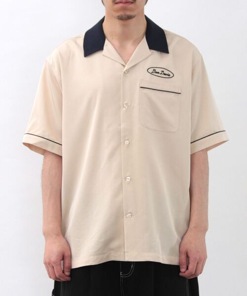 BEN DAVIS/WHITE LABEL（ベンデイビス ホワイトラベル）の「【 BEN DAVIS （ ベンデイビス ）】CRAFTSMAN SHORT SLEEVE RAYON SHIRTS（シャツ/ブラウス・メンズ・ホワイト/ブラック/ベージュ/ブルーグレー/ピンク系その他3・MEDIUM/LARGE）」の12枚目の写真