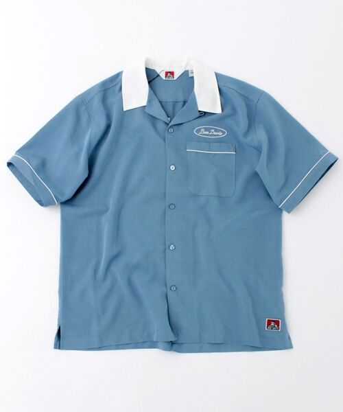 BEN DAVIS/WHITE LABEL（ベンデイビス ホワイトラベル）の「【 BEN DAVIS （ ベンデイビス ）】CRAFTSMAN SHORT SLEEVE RAYON SHIRTS（シャツ/ブラウス・メンズ・ホワイト/ブラック/ベージュ/ブルーグレー/ピンク系その他3・MEDIUM/LARGE）」の18枚目の写真