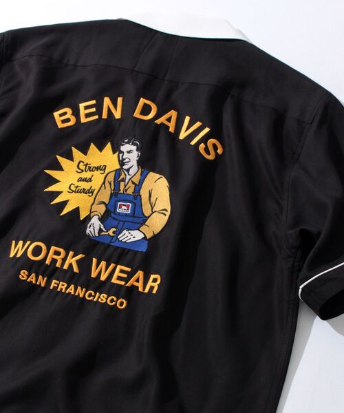 BEN DAVIS/WHITE LABEL（ベンデイビス ホワイトラベル）の「【 BEN DAVIS （ ベンデイビス ）】CRAFTSMAN SHORT SLEEVE RAYON SHIRTS（シャツ/ブラウス・メンズ・ホワイト/ブラック/ベージュ/ブルーグレー/ピンク系その他3・MEDIUM/LARGE）」の21枚目の写真