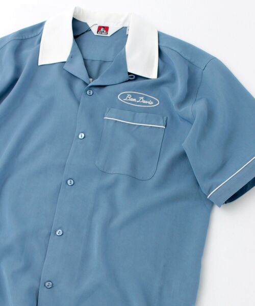 BEN DAVIS/WHITE LABEL（ベンデイビス ホワイトラベル）の「【 BEN DAVIS （ ベンデイビス ）】CRAFTSMAN SHORT SLEEVE RAYON SHIRTS（シャツ/ブラウス・メンズ・ホワイト/ブラック/ベージュ/ブルーグレー/ピンク系その他3・MEDIUM/LARGE）」の22枚目の写真