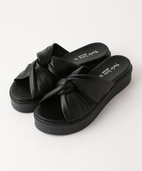 PAOLO BOVE(パオロボーヴ)の「<PAOLO BOVE> L ネジリプラットフォーム サンダル(サンダル・レディース・ブラック/ゴールド・38/36/37)」の12枚目の写真