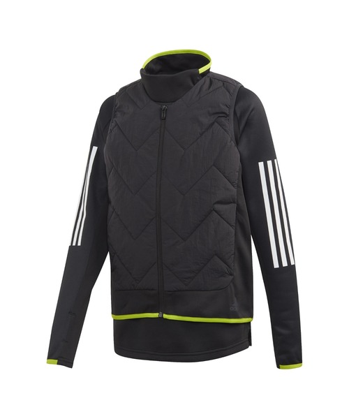 adidas(アディダス)の「ADIDAS アディダス 2IN1トレーニングジャケット(ナイロンジャケット・キッズ・ブラック・150cm/140cm/160cm)」の1枚目の写真