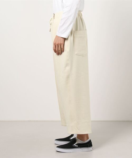 1 to 10 people（ワントゥテンピープル）の「【1to10people】ピンタックスウェットビッグスラックス WGC-048-M（その他パンツ・メンズ・アイボリー/パープル・F）」の8枚目の写真