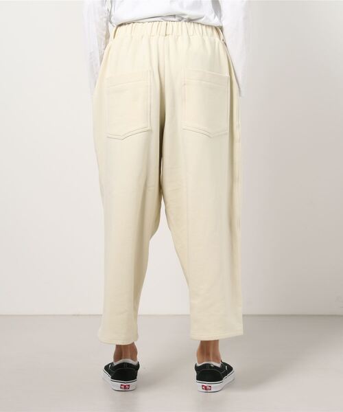 1 to 10 people（ワントゥテンピープル）の「【1to10people】ピンタックスウェットビッグスラックス WGC-048-M（その他パンツ・メンズ・アイボリー/パープル・F）」の9枚目の写真