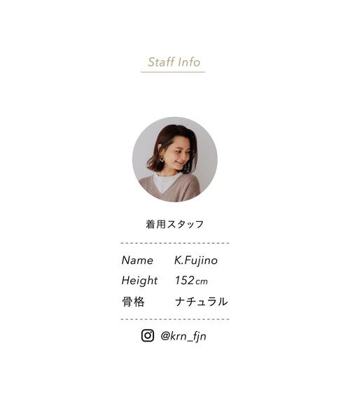 green label relaxing(グリーンレーベルリラクシング)の「FFC ソデ ボリューム イソザイ コンビ プルオーバー カットソー(Tシャツ/カットソー・レディース・ホワイト/ブラック/ベージュ・FREE)」の19枚目の写真