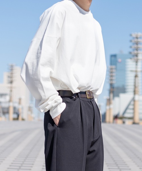 kutir（クティール）の「【3周年記念】kutirスタイル3点セットC(ロンT・フレアパンツ・スクエアショルダーバッグ)（Tシャツ/カットソー・メンズ・ブラック・SMALL/MEDIUM/LARGE）」の16枚目の写真