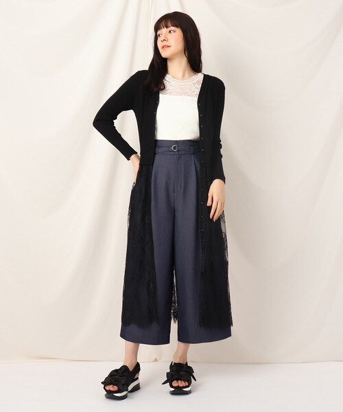 couture brooch（クチュールブローチ）の「◆サテンリボンスポサン（サンダル・レディース・ライトグレー/ブラック・35/45）」の9枚目の写真