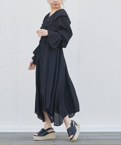 Chico（チコ）の「レザーベルト厚底ジュートサンダル（サンダル・レディース・アイボリー/ブラック/シルバー・LARGE/SMALL/MEDIUM）」の10枚目の写真