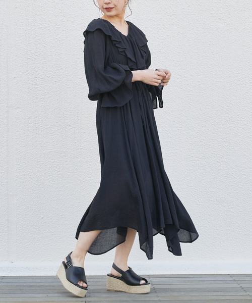 Chico（チコ）の「レザーベルト厚底ジュートサンダル（サンダル・レディース・アイボリー/ブラック/シルバー・LARGE/SMALL/MEDIUM）」の11枚目の写真