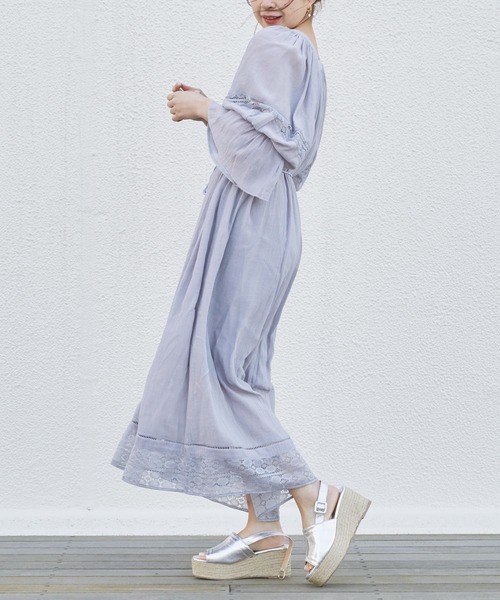 Chico（チコ）の「レザーベルト厚底ジュートサンダル（サンダル・レディース・アイボリー/ブラック/シルバー・LARGE/SMALL/MEDIUM）」の16枚目の写真