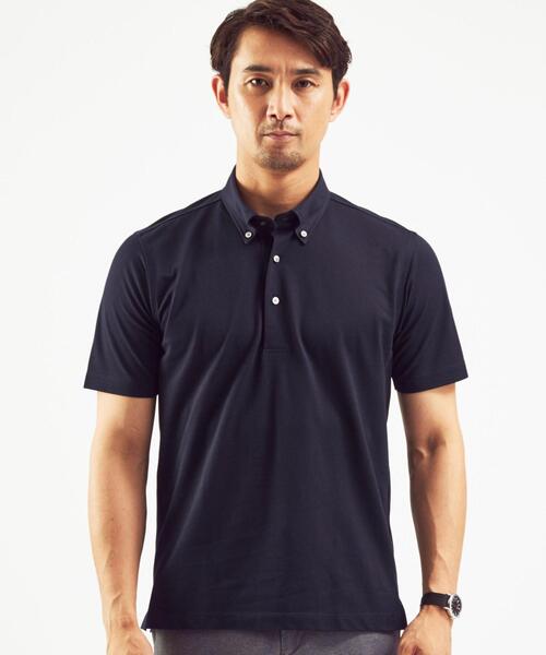 green label relaxing(グリーンレーベルリラクシング)の「OLT< 機能性 / 吸水速乾 ・ 抗菌 > CSD D/C バーズアイ ボタンダウン 半袖 ポロシャツ(ポロシャツ・メンズ・ダークグレー/ロイヤルブルー/ネイビー/オリーブ/ホワイト/ライトブルー/ターコイズブルー/オレンジ系その他/ダークブラウン・M/S/L/XL)」の20枚目の写真