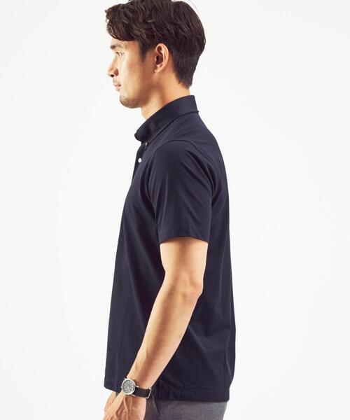 green label relaxing(グリーンレーベルリラクシング)の「OLT< 機能性 / 吸水速乾 ・ 抗菌 > CSD D/C バーズアイ ボタンダウン 半袖 ポロシャツ(ポロシャツ・メンズ・ダークグレー/ロイヤルブルー/ネイビー/オリーブ/ホワイト/ライトブルー/ターコイズブルー/オレンジ系その他/ダークブラウン・M/S/L/XL)」の21枚目の写真