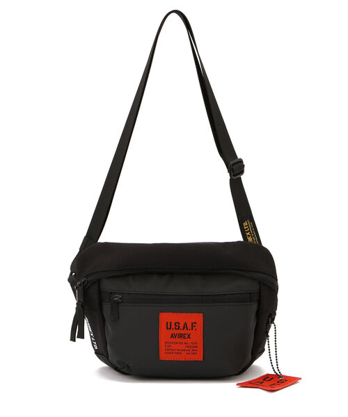 AVIREX（アヴィレックス）の「【バッグ】ダッチ スリングバッグ/DUTCH SLING BAG/AVIREX/アヴィレックス（ショルダーバッグ・メンズ・ベージュ/ブラック・FREE）」の2枚目の写真