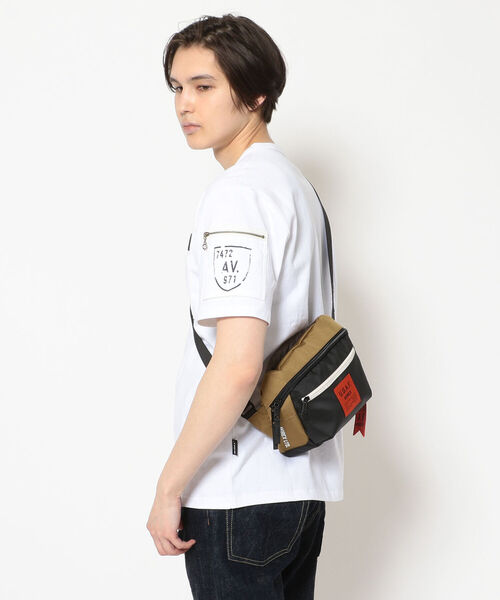 AVIREX（アヴィレックス）の「【バッグ】ダッチ スリングバッグ/DUTCH SLING BAG/AVIREX/アヴィレックス（ショルダーバッグ・メンズ・ベージュ/ブラック・FREE）」の12枚目の写真