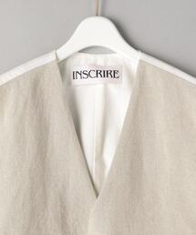 INSCRIRE ベスト INSCRIRE（アンスクリア）の「＜INSCRIRE＞リネンベスト Ψ