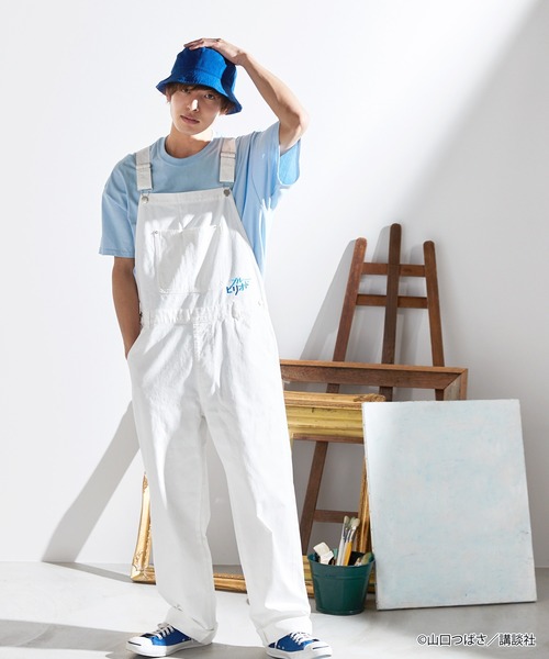 MONO-MART（モノマート）の「【ブルーピリオド】コラボ オーバーサイズ ロゴ刺繍 コットンオーバーオール（サロペット/オーバーオール・メンズ・ホワイト系その他/ブラック系その他/ブルー系その他・M/L）」の19枚目の写真