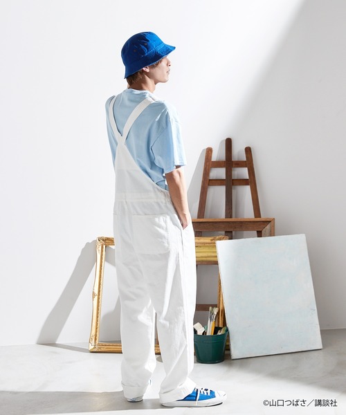 MONO-MART（モノマート）の「【ブルーピリオド】コラボ オーバーサイズ ロゴ刺繍 コットンオーバーオール（サロペット/オーバーオール・メンズ・ホワイト系その他/ブラック系その他/ブルー系その他・M/L）」の17枚目の写真