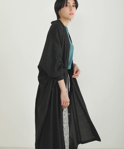 Bou Jeloud（ブージュルード）の「さらさら素材◆カーディガン（カーディガン/ボレロ・レディース・ブラック/ベージュ/カーキ・38）」の2枚目の写真