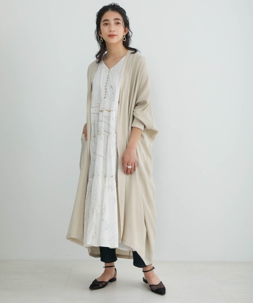 Bou Jeloud（ブージュルード）の「さらさら素材◆カーディガン（カーディガン/ボレロ・レディース・ブラック/ベージュ/カーキ・38）」の22枚目の写真