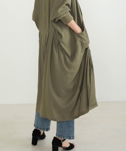 Bou Jeloud（ブージュルード）の「さらさら素材◆カーディガン（カーディガン/ボレロ・レディース・ブラック/ベージュ/カーキ・38）」の12枚目の写真