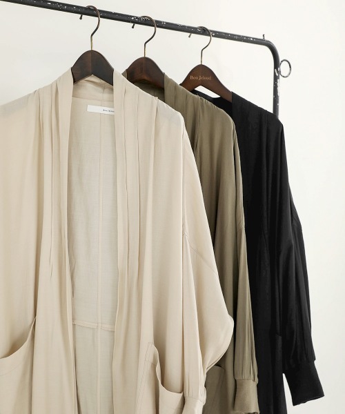 Bou Jeloud（ブージュルード）の「さらさら素材◆カーディガン（カーディガン/ボレロ・レディース・ブラック/ベージュ/カーキ・38）」の15枚目の写真