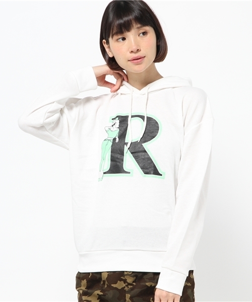 WEGO（ウィゴー）の「WEGO/イニシャルガールプルパーカー（パーカー・レディース・ホワイト/ブラック/ネイビー/ワイン・FREE）」の15枚目の写真