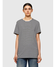 DIESEL | レディース 半袖 ストライプ ボーダー Tシャツ(Tシャツ/カットソー)