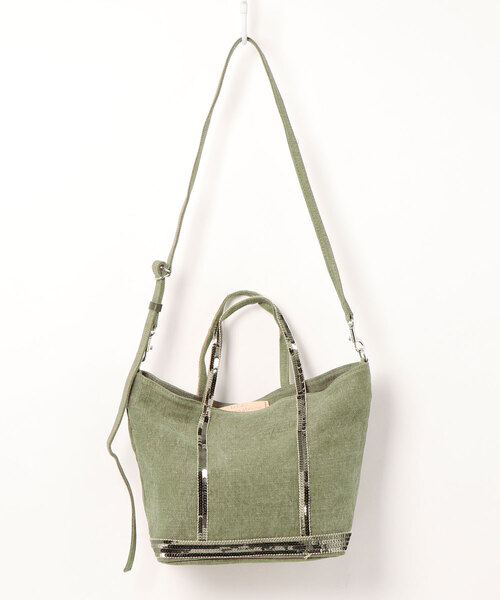 vanessabruno（ヴァネッサブリューノ）の「CABAS PETIT SMALL TOTE BAG（トートバッグ・レディース・イエロー/オリーブ/ブルー・FREE）」の2枚目の写真