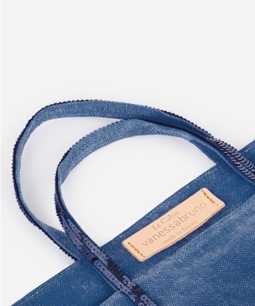 vanessabruno（ヴァネッサブリューノ）の「CABAS PETIT SMALL TOTE BAG（トートバッグ・レディース・イエロー/オリーブ/ブルー・FREE）」の9枚目の写真