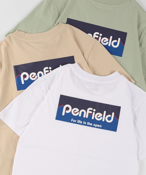 セール Penfield ペンフィールド バックプリント ブランドスクエア ロゴtシャツ Tシャツ カットソー Pen Field ペンフィールド のファッション通販 Zozotown