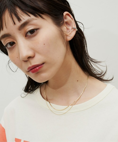 Auntie Rosa Holiday(アンティローザホリデー)の「スネークチェーンレイヤードネックレス(ネックレス・レディース・シルバー/ゴールド・FREE)」の1枚目の写真