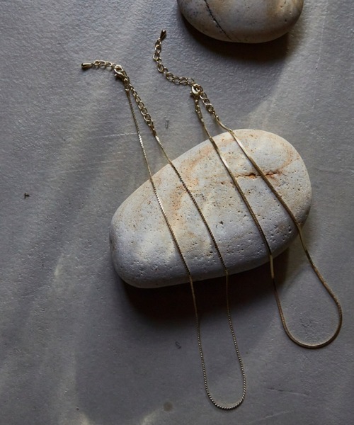 Auntie Rosa Holiday(アンティローザホリデー)の「スネークチェーンレイヤードネックレス(ネックレス・レディース・シルバー/ゴールド・FREE)」の8枚目の写真