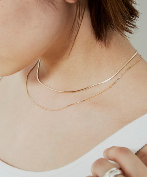 Auntie Rosa Holiday(アンティローザホリデー)の「スネークチェーンレイヤードネックレス(ネックレス・レディース・シルバー/ゴールド・FREE)」の13枚目の写真