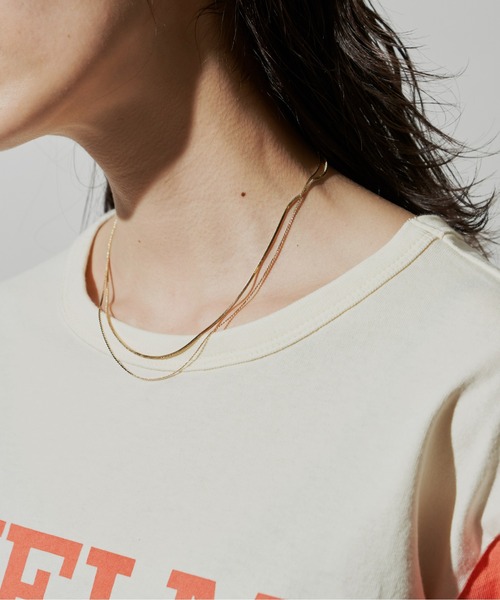 Auntie Rosa Holiday(アンティローザホリデー)の「スネークチェーンレイヤードネックレス(ネックレス・レディース・シルバー/ゴールド・FREE)」の9枚目の写真