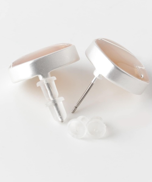 SMELLY（スメリー）の「カラーエポメタルラインピアス（ピアス（両耳用）・レディース・ベージュ/アイボリー・-）」の10枚目の写真