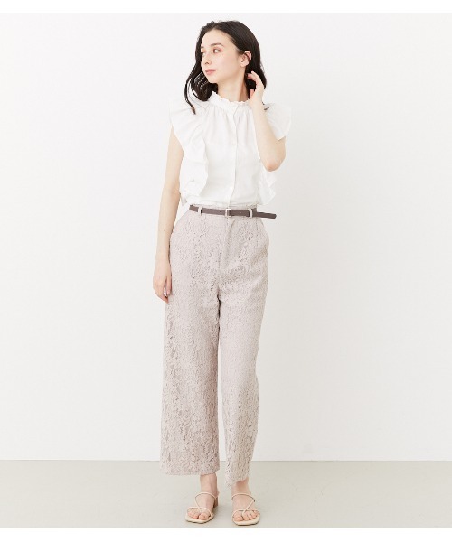 rienda(リエンダ)の「ノースリフリルブラウス(シャツ/ブラウス・レディース・ダークグレー/ブルー/ホワイト・FREE)」の20枚目の写真