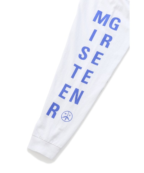 Mister Green（ミスターグリーン）の「Mister Green SWISS WORDMARK L/S TEE Tシャツ　ロンT（Tシャツ/カットソー・メンズ・グレー/ホワイト・LARGE/X-LARGE/MEDIUM）」の5枚目の写真