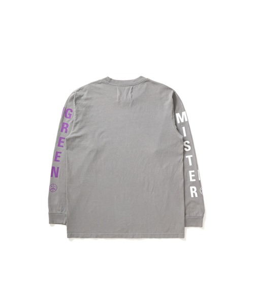 Mister Green（ミスターグリーン）の「Mister Green SWISS WORDMARK L/S TEE Tシャツ　ロンT（Tシャツ/カットソー・メンズ・グレー/ホワイト・LARGE/X-LARGE/MEDIUM）」の6枚目の写真