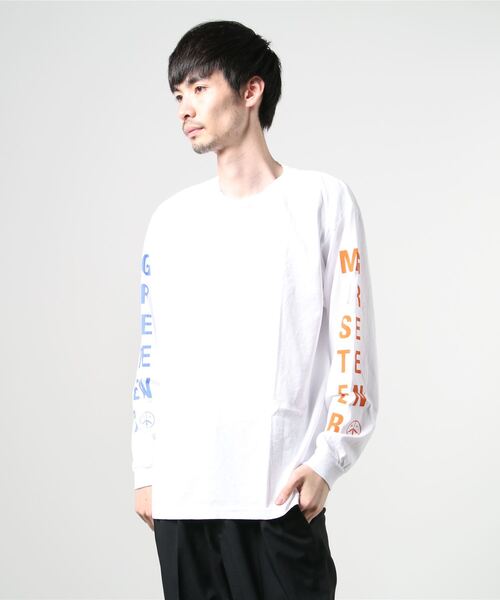 Mister Green（ミスターグリーン）の「Mister Green SWISS WORDMARK L/S TEE Tシャツ　ロンT（Tシャツ/カットソー・メンズ・グレー/ホワイト・LARGE/X-LARGE/MEDIUM）」の10枚目の写真
