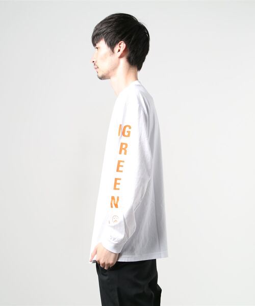 Mister Green（ミスターグリーン）の「Mister Green SWISS WORDMARK L/S TEE Tシャツ　ロンT（Tシャツ/カットソー・メンズ・グレー/ホワイト・LARGE/X-LARGE/MEDIUM）」の12枚目の写真