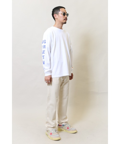Mister Green（ミスターグリーン）の「Mister Green SWISS WORDMARK L/S TEE Tシャツ　ロンT（Tシャツ/カットソー・メンズ・グレー/ホワイト・LARGE/X-LARGE/MEDIUM）」の16枚目の写真