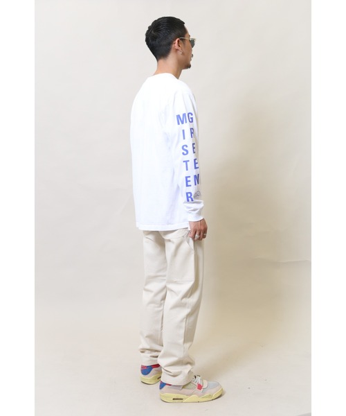 Mister Green（ミスターグリーン）の「Mister Green SWISS WORDMARK L/S TEE Tシャツ　ロンT（Tシャツ/カットソー・メンズ・グレー/ホワイト・LARGE/X-LARGE/MEDIUM）」の17枚目の写真