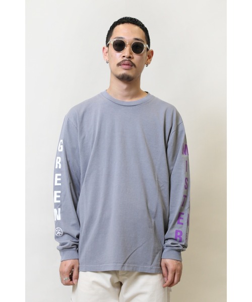Mister Green（ミスターグリーン）の「Mister Green SWISS WORDMARK L/S TEE Tシャツ　ロンT（Tシャツ/カットソー・メンズ・グレー/ホワイト・LARGE/X-LARGE/MEDIUM）」の19枚目の写真