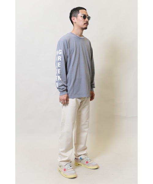 Mister Green（ミスターグリーン）の「Mister Green SWISS WORDMARK L/S TEE Tシャツ　ロンT（Tシャツ/カットソー・メンズ・グレー/ホワイト・LARGE/X-LARGE/MEDIUM）」の20枚目の写真