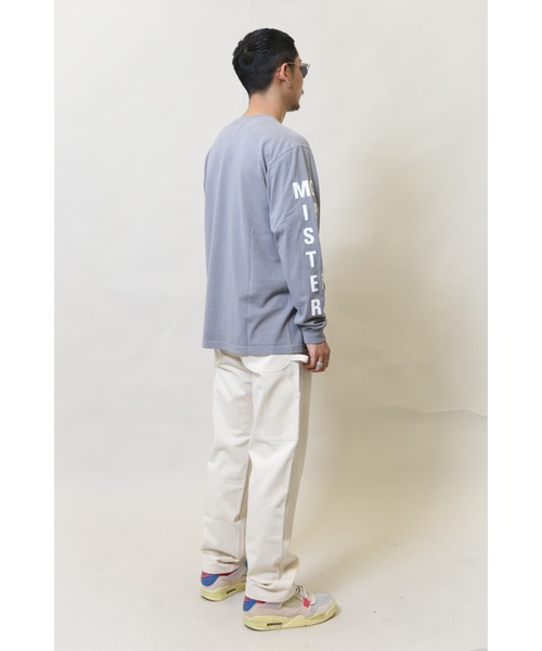 Mister Green（ミスターグリーン）の「Mister Green SWISS WORDMARK L/S TEE Tシャツ　ロンT（Tシャツ/カットソー・メンズ・グレー/ホワイト・LARGE/X-LARGE/MEDIUM）」の21枚目の写真
