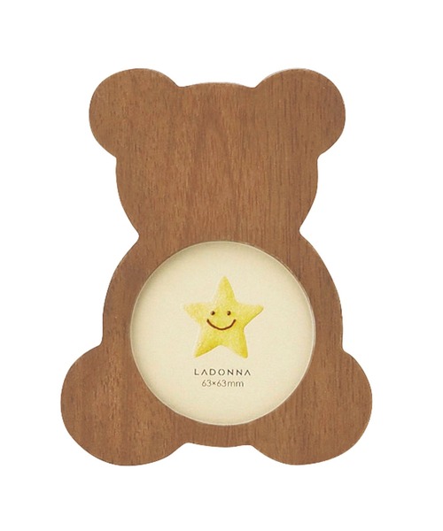 LADONNA（ラドンナ）の「ベビーフォトフレーム ＬＢ２２－Ｓ２（フォトフレーム・キッズ・ブラウン/ナチュラル・FREE）」の2枚目の写真