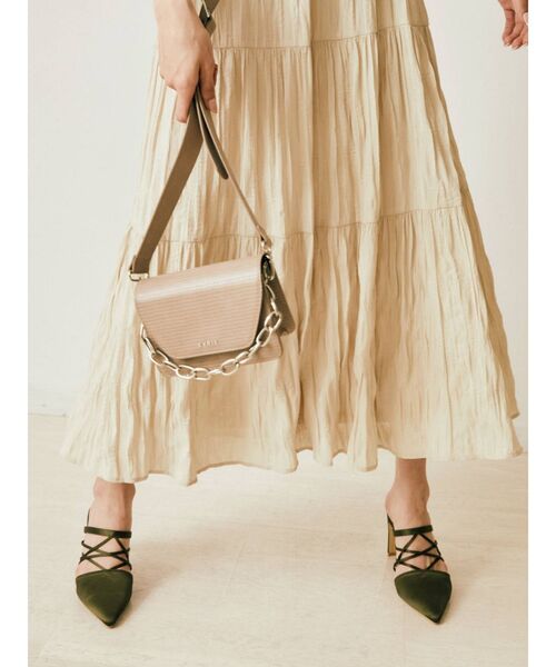 EVRIS（エヴリス）の「ワイドチェーンショルダーミニBAG（ショルダーバッグ・レディース・ブラック/ベージュ/ブルー・FREE）」の10枚目の写真