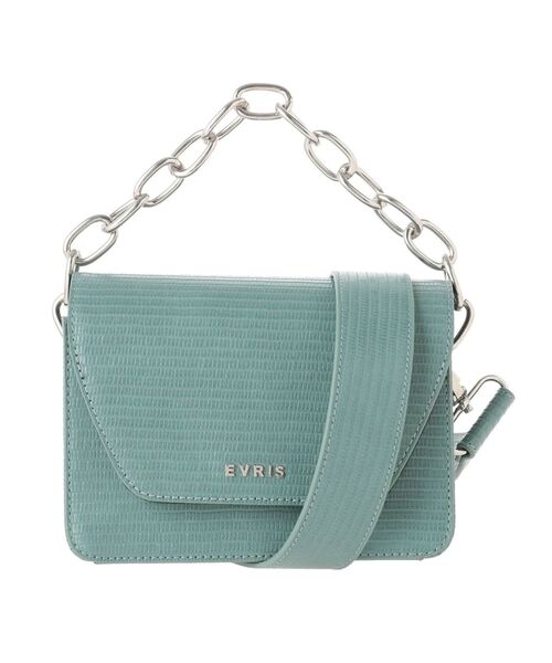 EVRIS（エヴリス）の「ワイドチェーンショルダーミニBAG（ショルダーバッグ・レディース・ブラック/ベージュ/ブルー・FREE）」の15枚目の写真