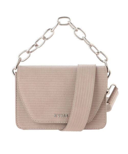 EVRIS（エヴリス）の「ワイドチェーンショルダーミニBAG（ショルダーバッグ・レディース・ブラック/ベージュ/ブルー・FREE）」の12枚目の写真